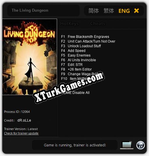 The Living Dungeon: Trainer +10 [v1.1]