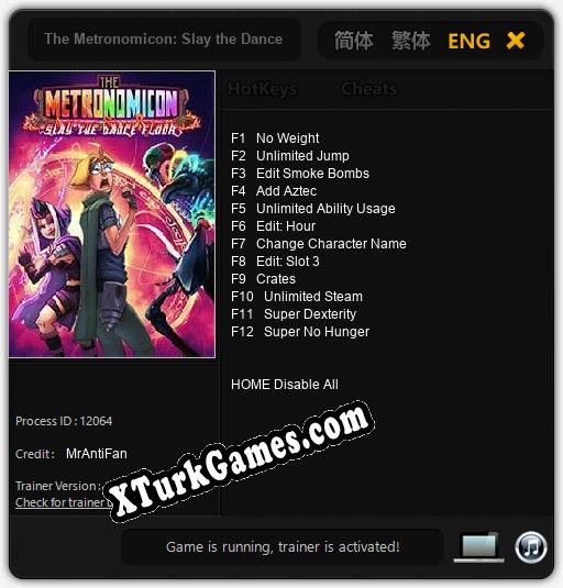 The Metronomicon: Slay the Dance Floor: Trainer’ı (V1.0.11)