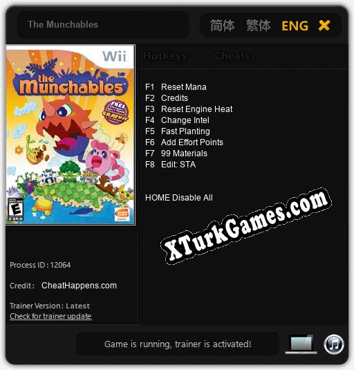 The Munchables: Trainer’ı (V1.0.71)