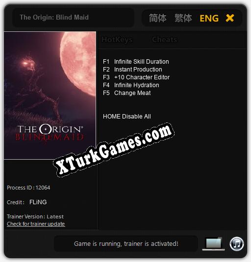 The Origin: Blind Maid: Trainer’ı (V1.0.45)