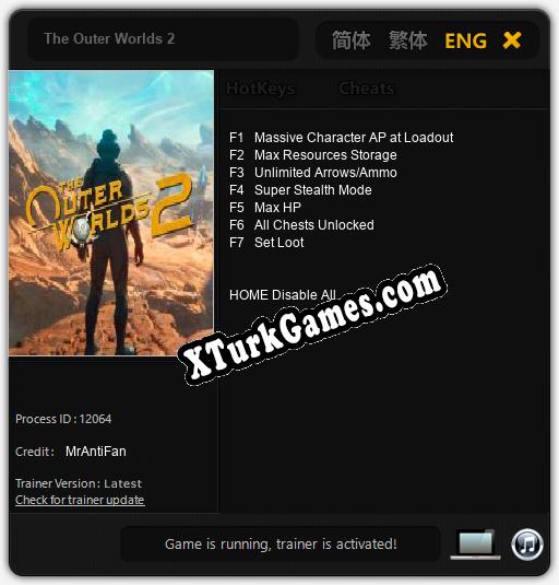 The Outer Worlds 2: Cheats, Trainer +7 [MrAntiFan]