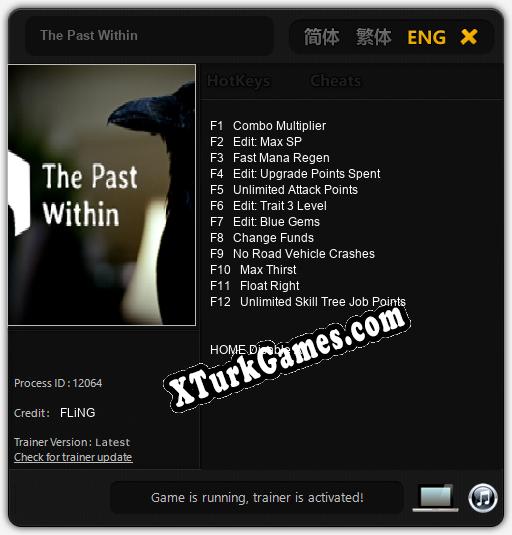 The Past Within: Cheats, Trainer +12 [FLiNG]