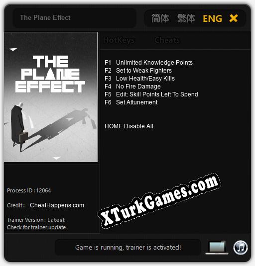 İçin Trainer’ı Çıktı The Plane Effect [v1.0.8]
