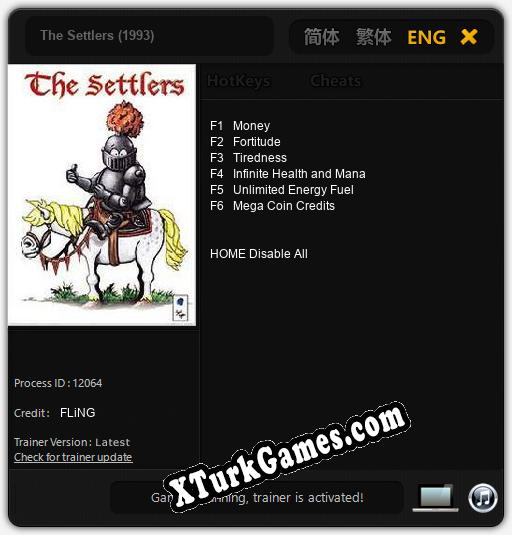 The Settlers (1993): Trainer’ı (V1.0.76)