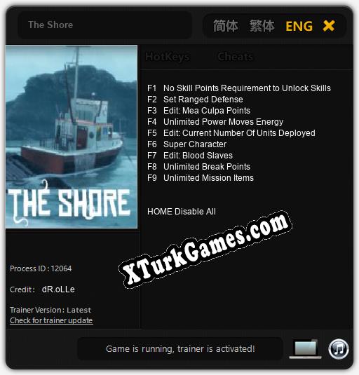 The Shore: Trainer’ı (V1.0.54)