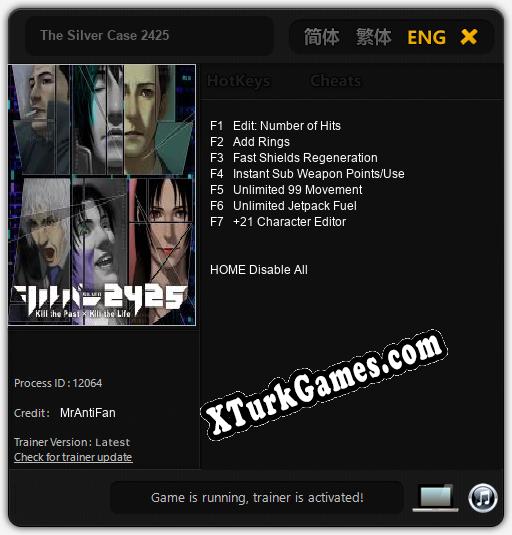 The Silver Case 2425: Trainer’ı (V1.0.15)