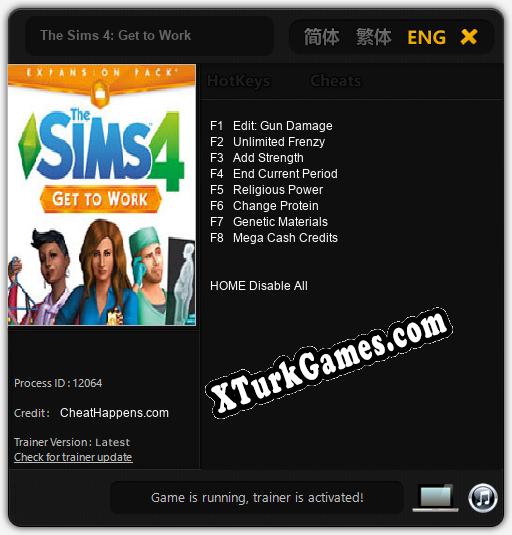 The Sims 4: Get to Work: Trainer’ı (V1.0.1)