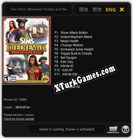 The Sims: Medieval Pirates and Nobles: Trainer’ı (V1.0.69)