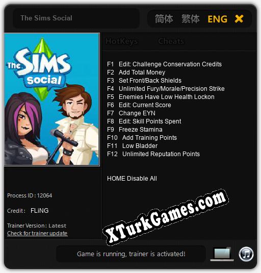 The Sims Social: Cheats, Trainer +12 [FLiNG]