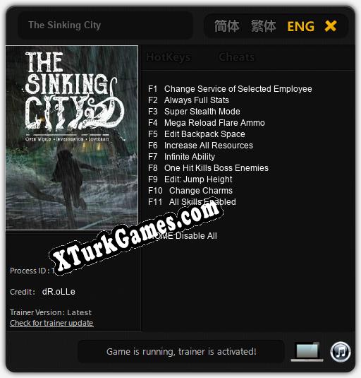 The Sinking City: Cheats, Trainer +11 [dR.oLLe]