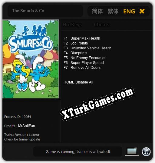 İçin Trainer’ı Çıktı The Smurfs & Co [v1.0.6]