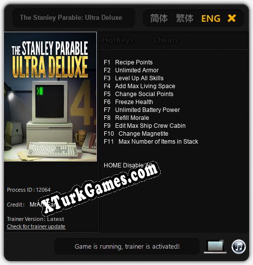 The Stanley Parable: Ultra Deluxe: Cheats, Trainer +11 [MrAntiFan]