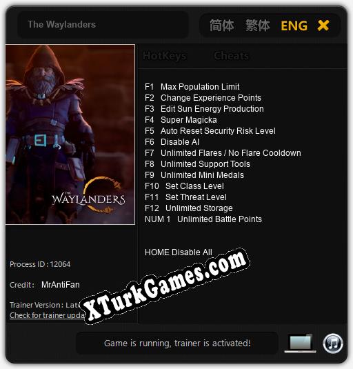 The Waylanders: Trainer’ı (V1.0.10)
