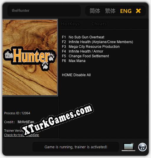 theHunter: Trainer’ı (V1.0.15)