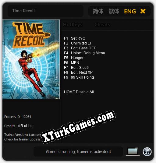 Time Recoil: Trainer +9 [v1.7]