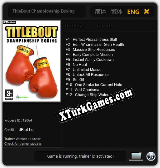 TitleBout Championship Boxing: Trainer +12 [v1.4]