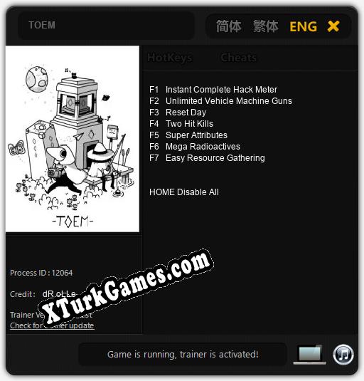 TOEM: Cheats, Trainer +7 [dR.oLLe]