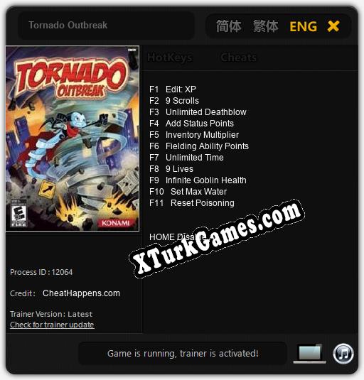 Tornado Outbreak: Trainer +11 [v1.6]