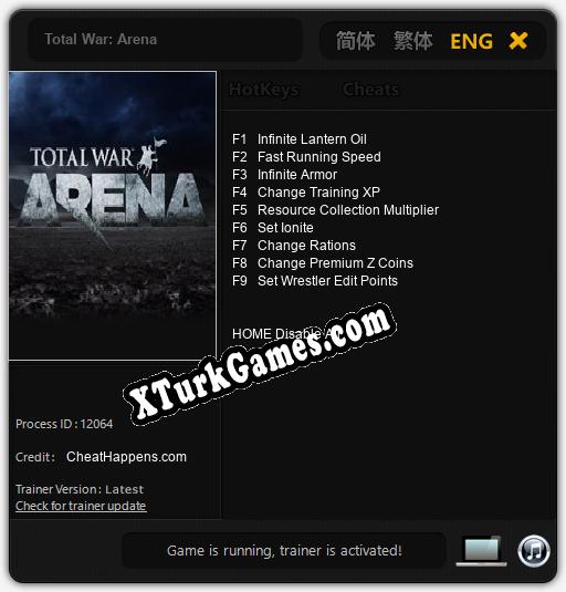 Total War: Arena: Trainer +9 [v1.2]