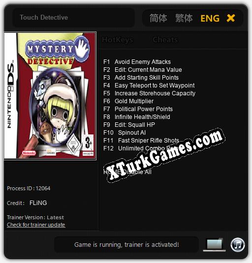 Touch Detective: Trainer’ı (V1.0.37)