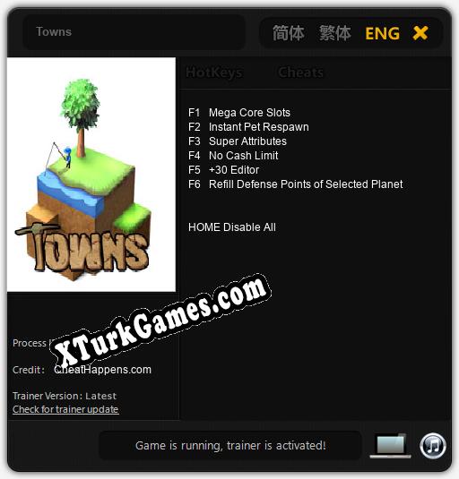 Towns: Cheats, Trainer +6 [CheatHappens.com]