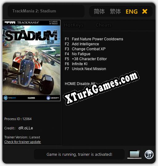 TrackMania 2: Stadium: Trainer +7 [v1.3]