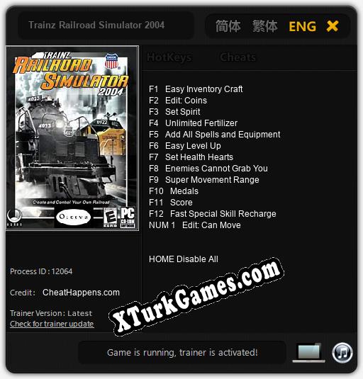 İçin Trainer’ı Çıktı Trainz Railroad Simulator 2004 [v1.0.6]