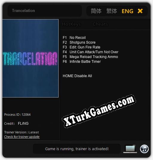 Trancelation: Trainer +6 [v1.9]