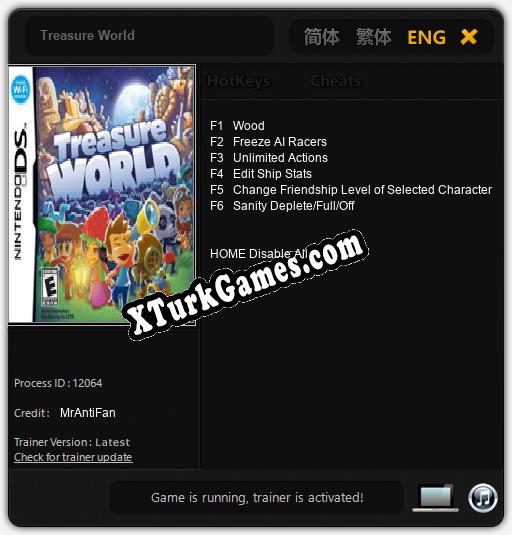 Treasure World: Trainer +6 [v1.7]