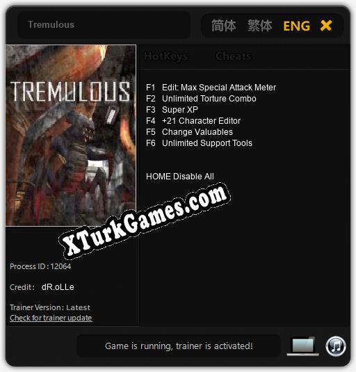 Tremulous: Trainer’ı (V1.0.67)