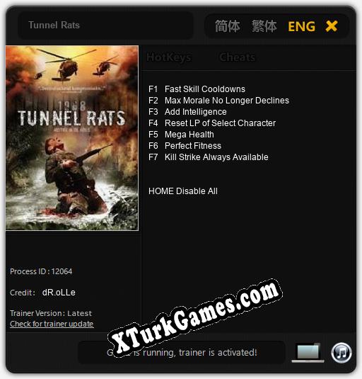 Tunnel Rats: Trainer +7 [v1.2]