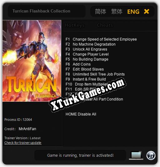 Turrican Flashback Collection: Trainer’ı (V1.0.59)