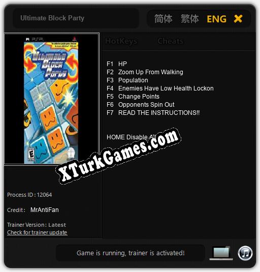 Ultimate Block Party: Trainer +7 [v1.9]