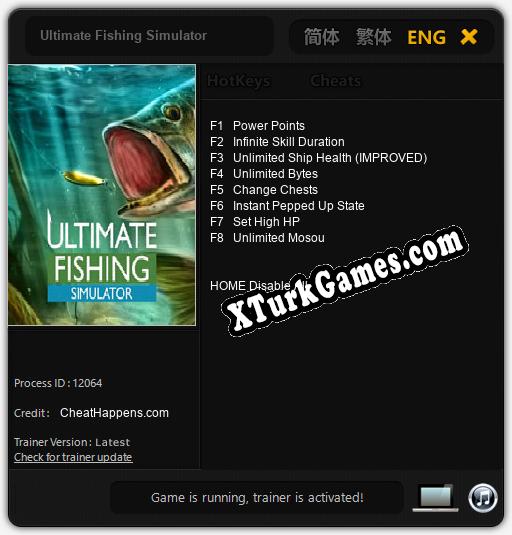 Ultimate Fishing Simulator: Trainer +8 [v1.5]