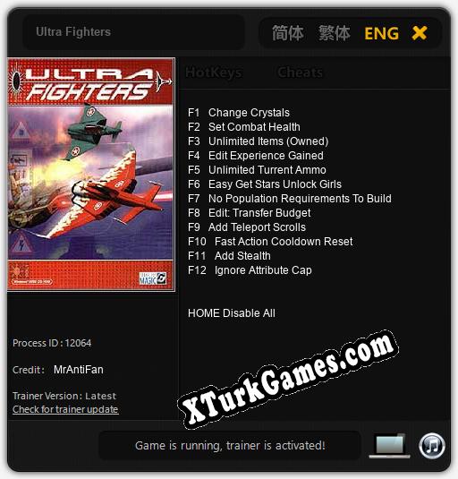 Ultra Fighters: Trainer’ı (V1.0.17)