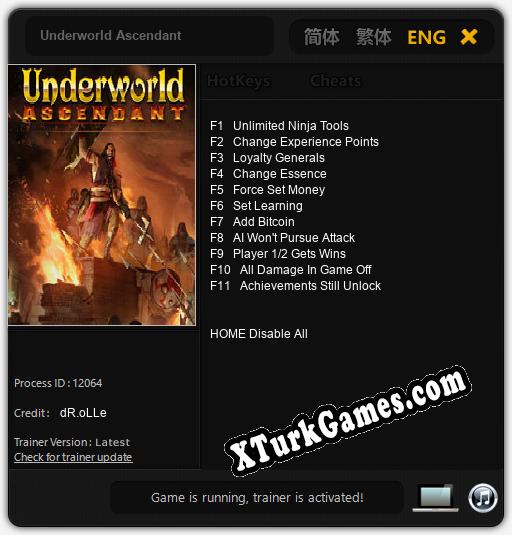 Underworld Ascendant: Cheats, Trainer +11 [dR.oLLe]