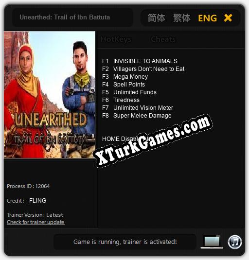 Unearthed: Trail of Ibn Battuta: Cheats, Trainer +8 [FLiNG]