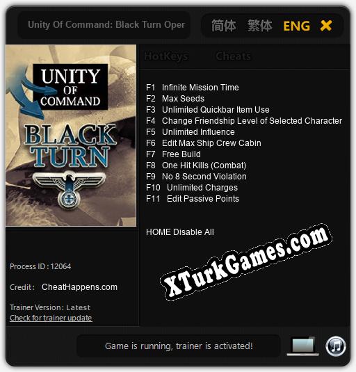Unity Of Command: Black Turn Operation Barbarossa: Cheats, Trainer +11 [CheatHappens.com]