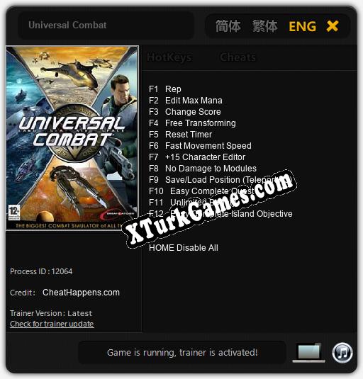 Universal Combat: Trainer’ı (V1.0.45)