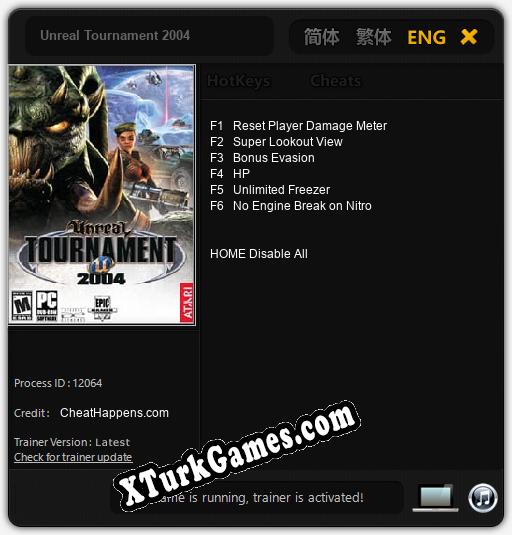 Unreal Tournament 2004: Trainer’ı (V1.0.91)