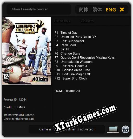 Urban Freestyle Soccer: Trainer +12 [v1.1]