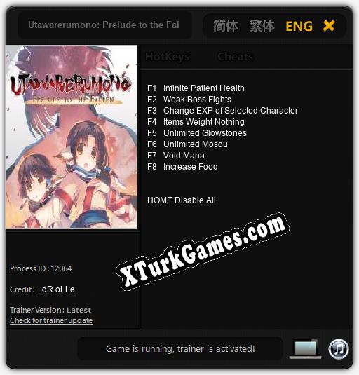 Utawarerumono: Prelude to the Fallen: Trainer’ı (V1.0.91)