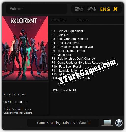 Valorant: Trainer’ı (V1.0.16)