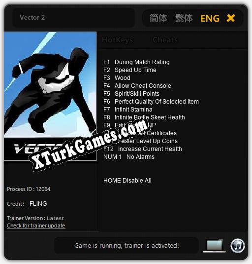 Vector 2: Trainer +13 [v1.2]