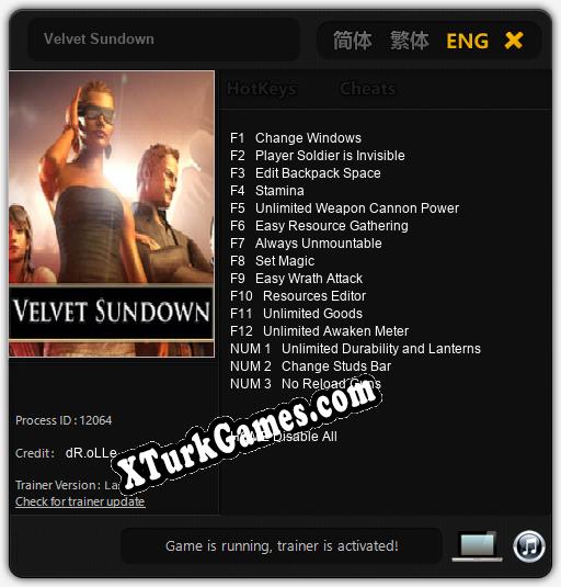 Velvet Sundown: Trainer’ı (V1.0.50)