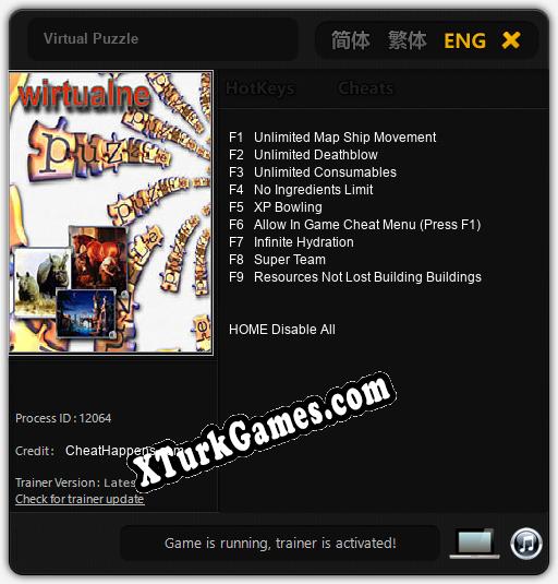 İçin Trainer’ı Çıktı Virtual Puzzle [v1.0.4]