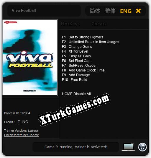 Viva Football: Trainer +10 [v1.6]