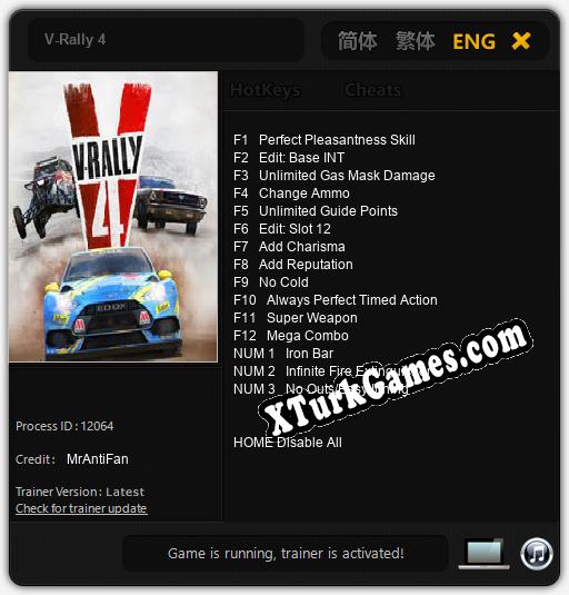 V-Rally 4: Cheats, Trainer +15 [MrAntiFan]