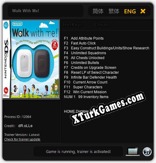 Walk With Me!: Cheats, Trainer +13 [dR.oLLe]