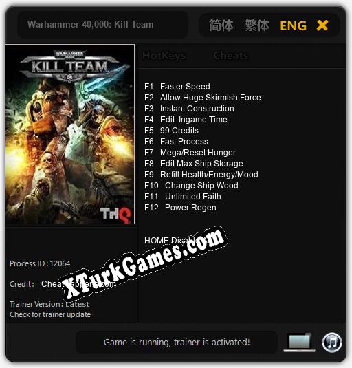Warhammer 40,000: Kill Team: Cheats, Trainer +12 [CheatHappens.com]
